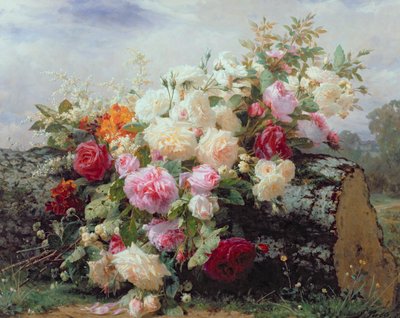 Still Life with Flowers by Jean Baptiste Robie